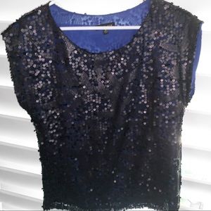 🛍5/$25 Beautiful flat black sequin!